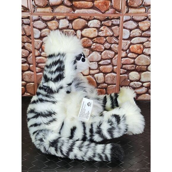 Wowee White Siberian Tiger Cub Interactive 15” Plush Toy #A28 - Picture 7 of 8